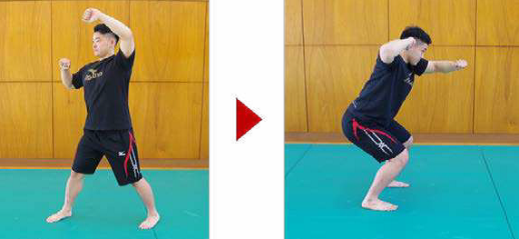 Judo Ukemi Sentadillas