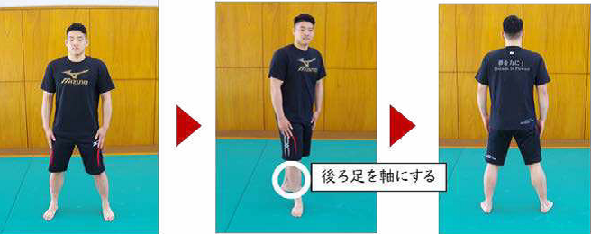 Judo Ukemi Ushiro-mawari-sabaki
