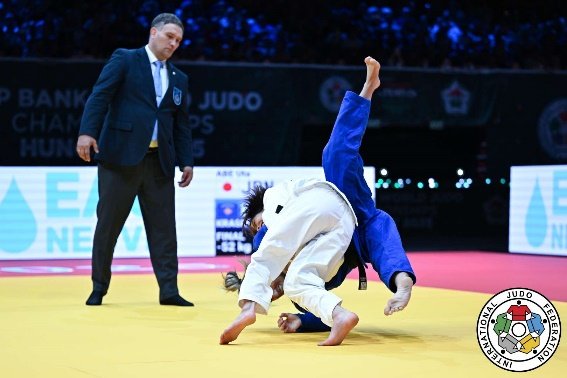 Uta Abe en la final del Mundial 2025