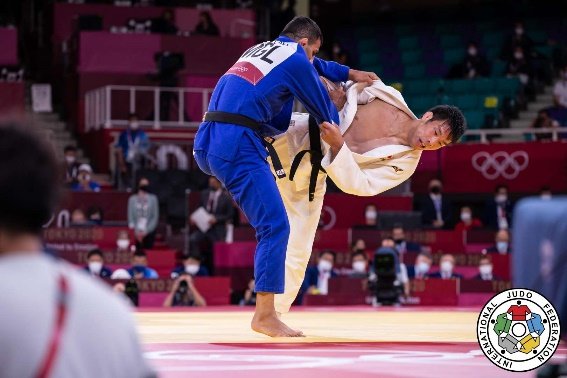 Takanori Nagase en la final de los JJOO de Tokyo 2020