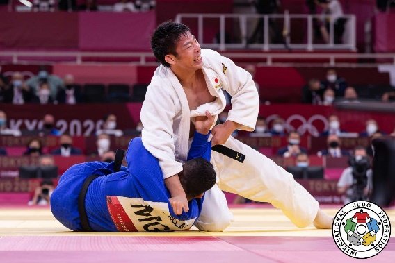 Takanori Nagase en la final de los JJOO de Tokyo 2020